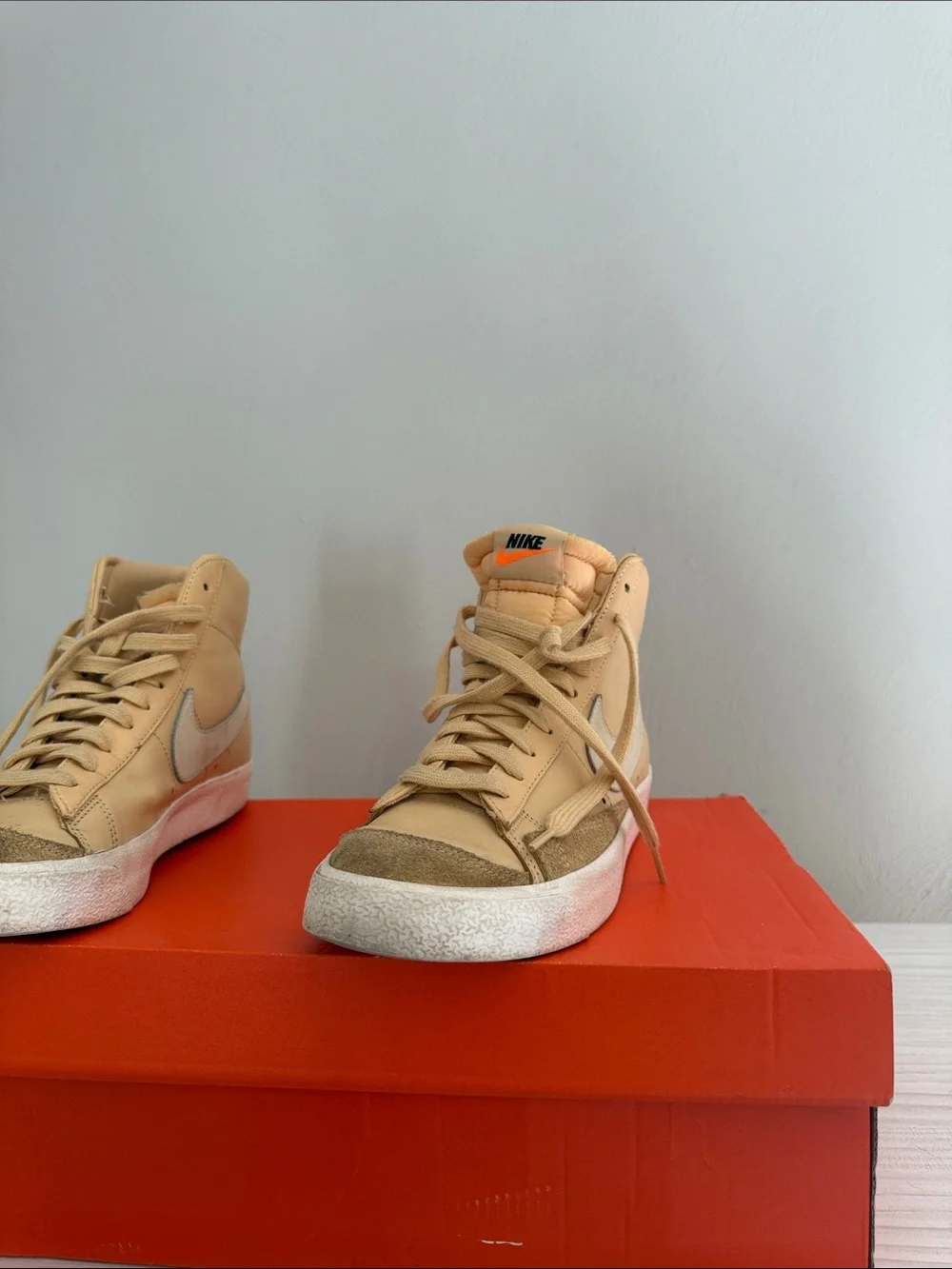 Nike Women’s High-Top Sneakers in Yellowish Color